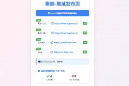 ym8905 2024全新UI网址发布页源码带黑夜模式
